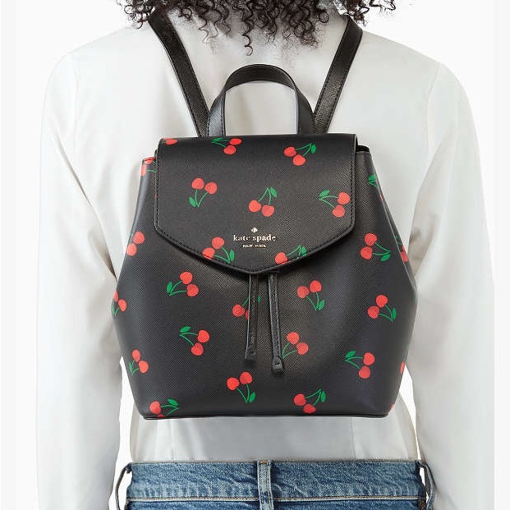 Kate Spade Lizzie Backpack with Cherry Print